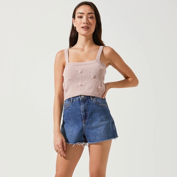 Astr Sunday Morning Tank and Shorts Set- Dusty Rose - Picture 9 of 10